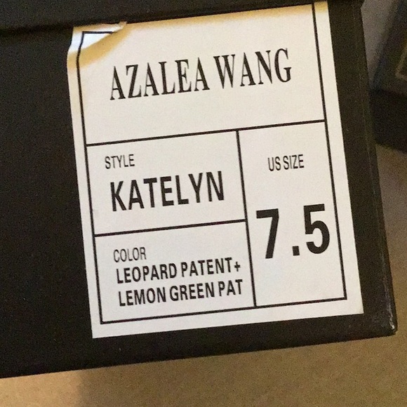Azalea Wang “Katelyn” Leopard/Neon Green 7.5 NIB - Picture 6 of 8